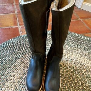 Overland Hudson Shearling-Lined Leather Boots